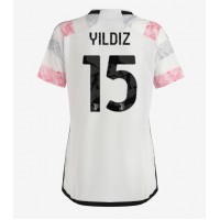 Camiseta Juventus Kenan Yildiz #15 Segunda Equipación Replica 2023-24 para mujer mangas cortas